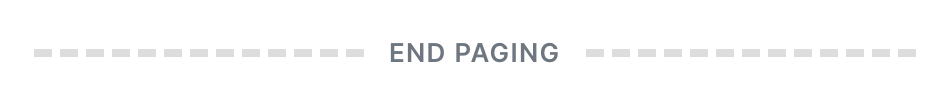 End paging marker for the Page field