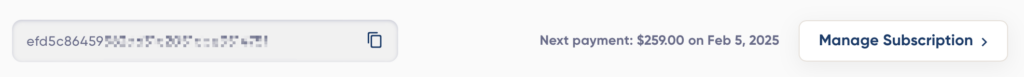 Renewal date as shown on the License list page.